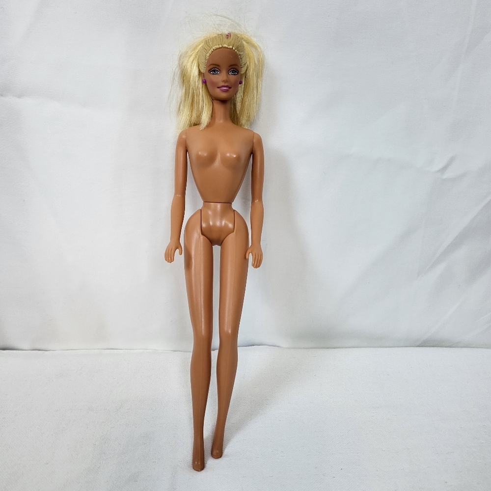 Mattel‎ 1999 Beach Fun Hawaii Barbie Blonde Medium Tone Doll Vintage Nude OOAK